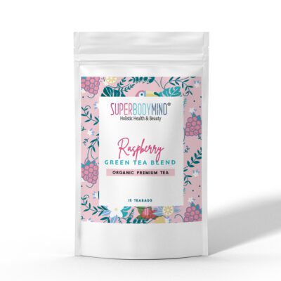 Organic Raspberry Green Tea Blend - 15 pyramid bags